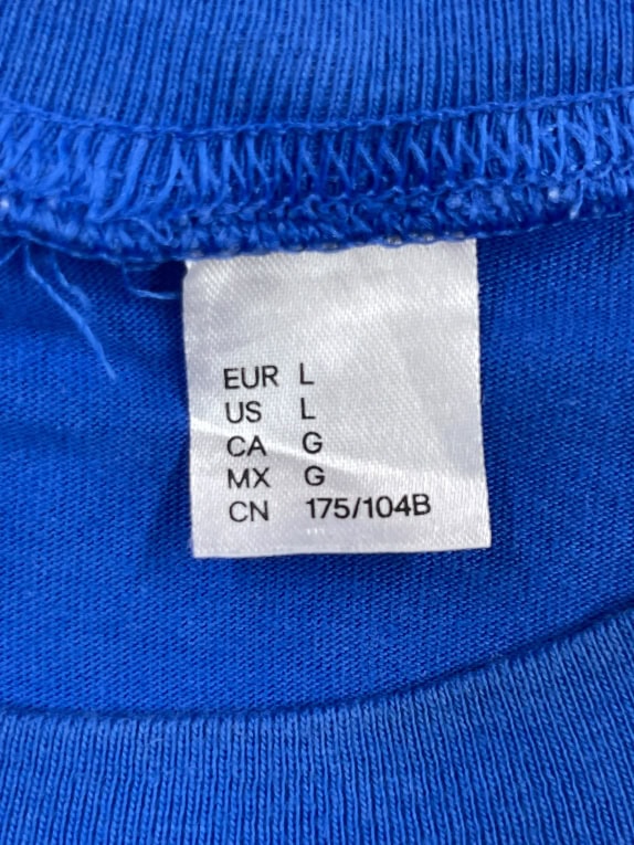 H&M T-SHIRT BROOKLYN 19 NEW YORK OVERSIZE BLU UNISEX L