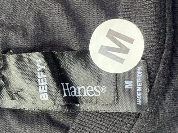 HANES GRAPHIC TEE RACING BLACK MEN PRE OWNED M
