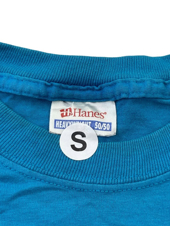 HANES GRAPHIC TEE STREETWEAR BLUE MEN PRE OWNED S