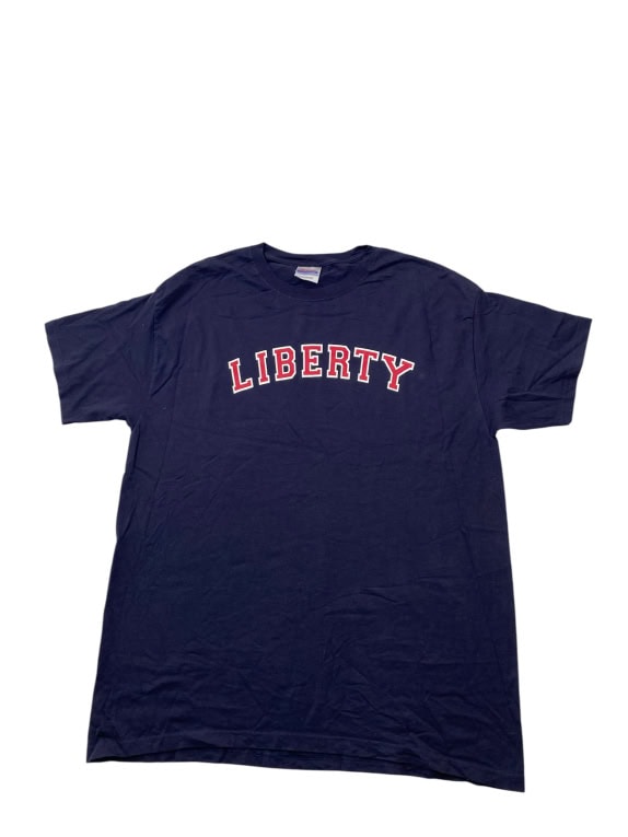 Hanes T-Shirt Heavyweight Big Logo Μπλε Σκούρο Unisex XL