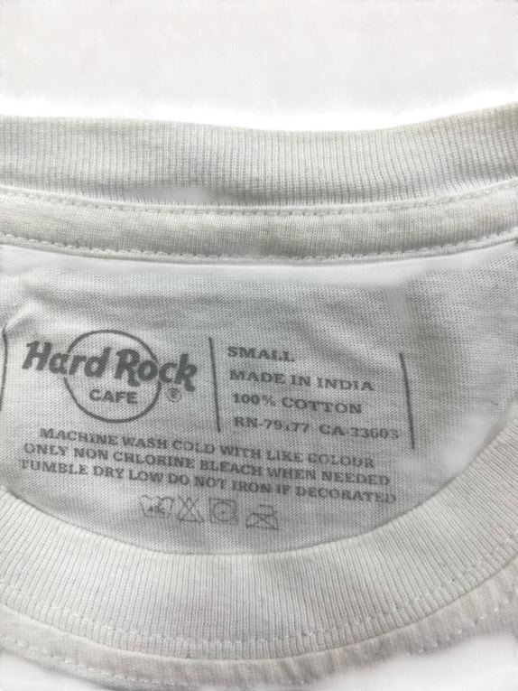 HARD ROCK CAFE BARCELLONA T-SHIRT LOGO VINTAGE BIANCA DA DONNA SMALL