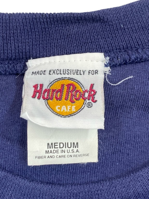 HARD ROCK CAFE CREWNECK VINTAGE NAVY UNISEX PRE OWNED M