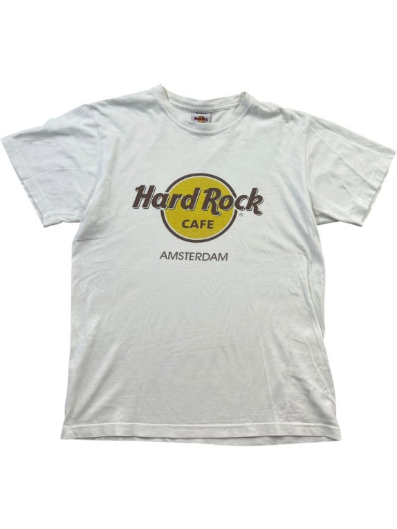 HARD ROCK CAFE T SHIRT GRAPHIC OFF WHITE UNISEX PRE OWNED S