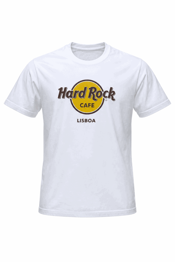 HARD ROCK CAFE GRAPHIC TEE WHITE MEN PRE OWNED M