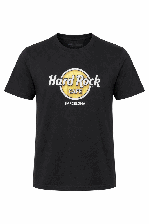 HARD ROCK CAFE GRAPHIC TEE BLACK MEN PRE OWNED M