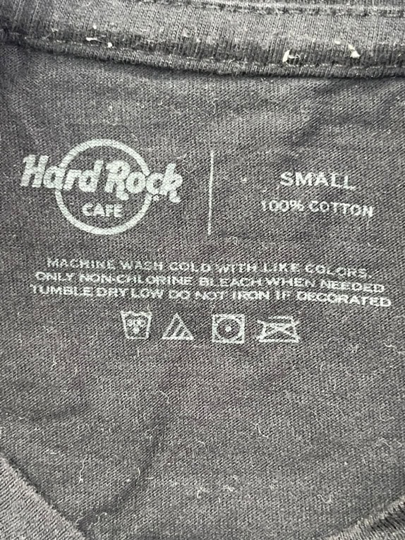 HARD ROCK CAFE T SHIRT GRAFICA NERA UOMO PRE OWNED L