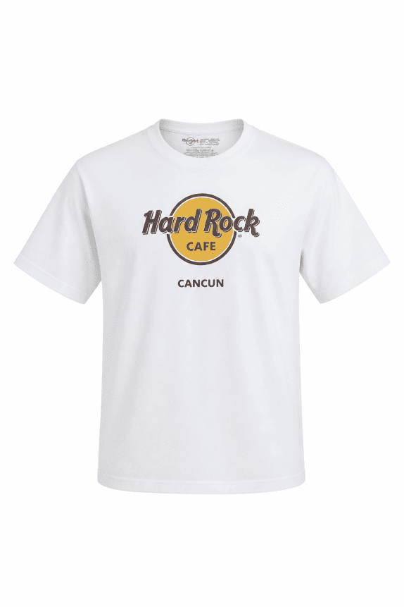 HARD ROCK CAFE GRAPHIC TEE CASUAL WHITE MEN PRE OWNED XL