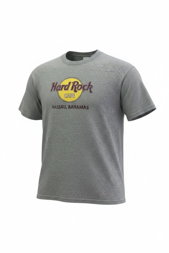 HARD ROCK CAFE GRAPHIC TEE CLASSIC GREY UNISEX PRE OWNED XL