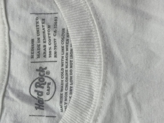 HARD ROCK CAFE GRAPHIC TEE ΛΕΥΚΟ ΑΝΤΡΙΚΟ PRE OWNED M