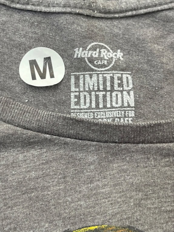HARD ROCK CAFE ΓΥΝΑΙΚΕΙΟ GRAPHIC TEE ΜΕΛΑΝΖΕ ΓΚΡΙ PRE OWNED
