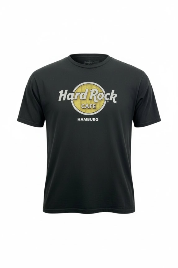 HARD ROCK CAFE HAMBURG T-SHIRT CASUAL ΛΟΓΟΤΥΠΟ ΜΑΥΡΟ ΑΝΔΡΙΚΟ XL