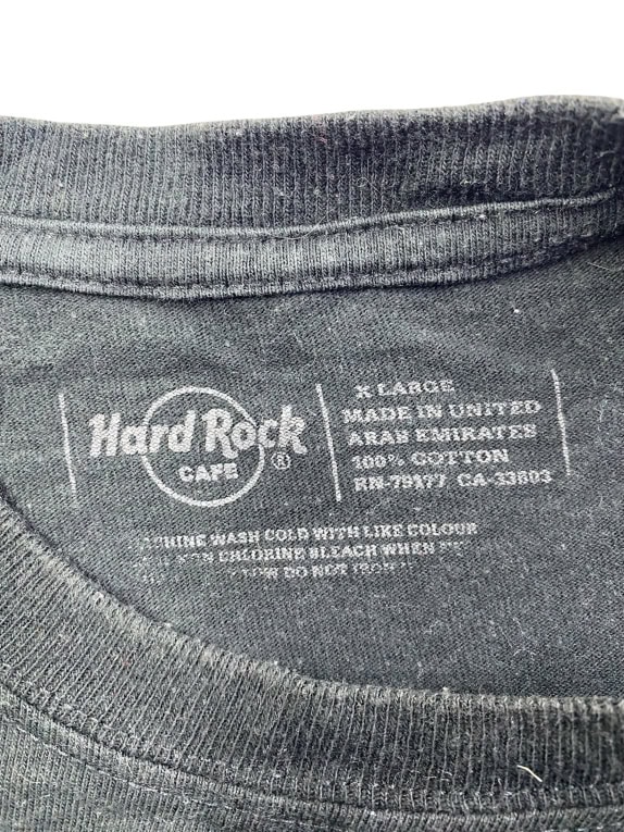HARD ROCK CAFE HAMBURG T-SHIRT CASUAL ΛΟΓΟΤΥΠΟ ΜΑΥΡΟ ΑΝΔΡΙΚΟ XL