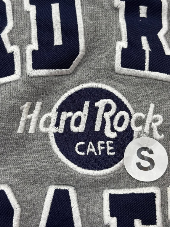 HARD ROCK CAFE HOODIE COLLEGIATE GREY UNISEX PRE OWNED S