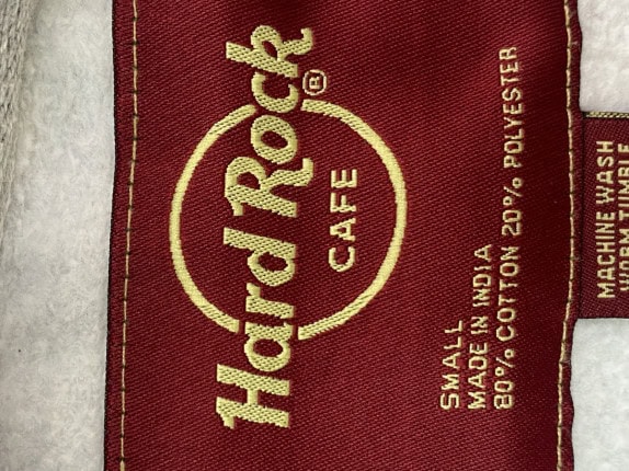 HARD ROCK CAFE HOODIE GRAPHIC GREY ΑΝΤΡΙΚΟ PRE OWNED S