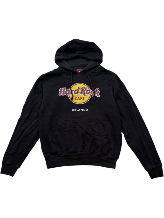 HARD ROCK CAFE HOODIE GRAPHIC ΜΑΥΡΟ UNISEX PRE OWNED M