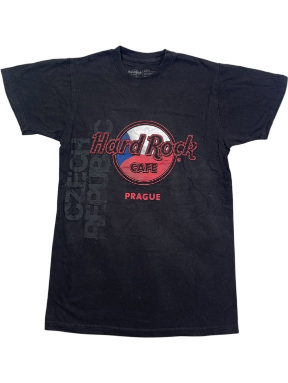 HARD ROCK CAFE T SHIRT GRAPHIC FADED BLACK UNISEX PRE OWNED XS