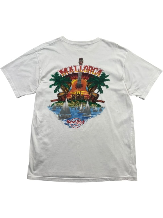 Hard Rock Cafe Mallorca T-Shirt Λευκό Unisex L