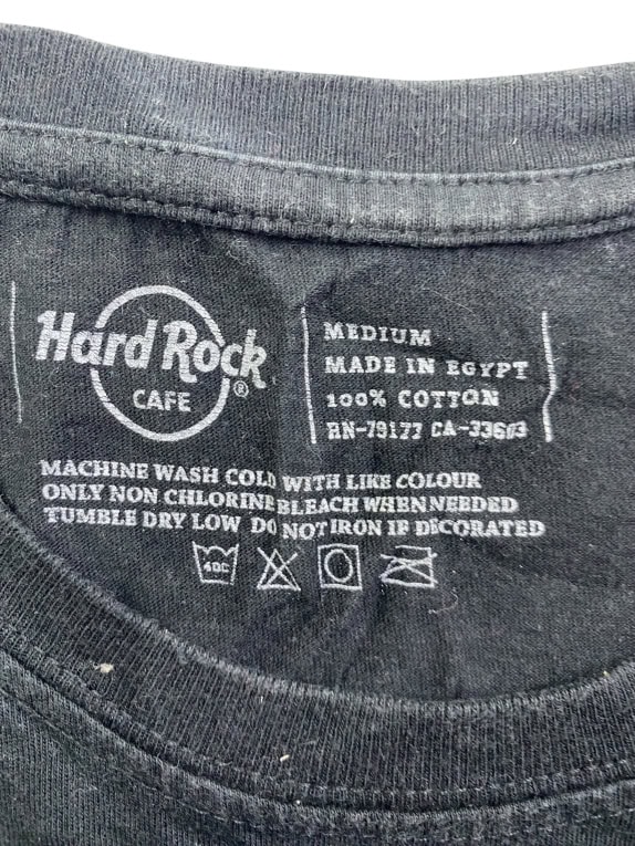 HARD ROCK CAFE MALLORCA T-SHIRT LOGO STRASS NERA DA DONNA M