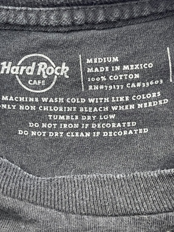 HARD ROCK CAFE ΜΠΛΟΥΖΑ GRAPHIC ΜΑΥΡΟ UNISEX PRE OWNED M