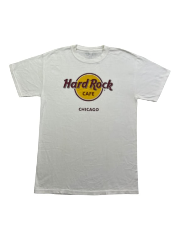 HARD ROCK CAFE ΜΠΛΟΥΖΑΚΙ VINTAGE CHICAGO LOGO ΛΕΥΚΟ ΓΥΝΑΙΚΕΙΟ M