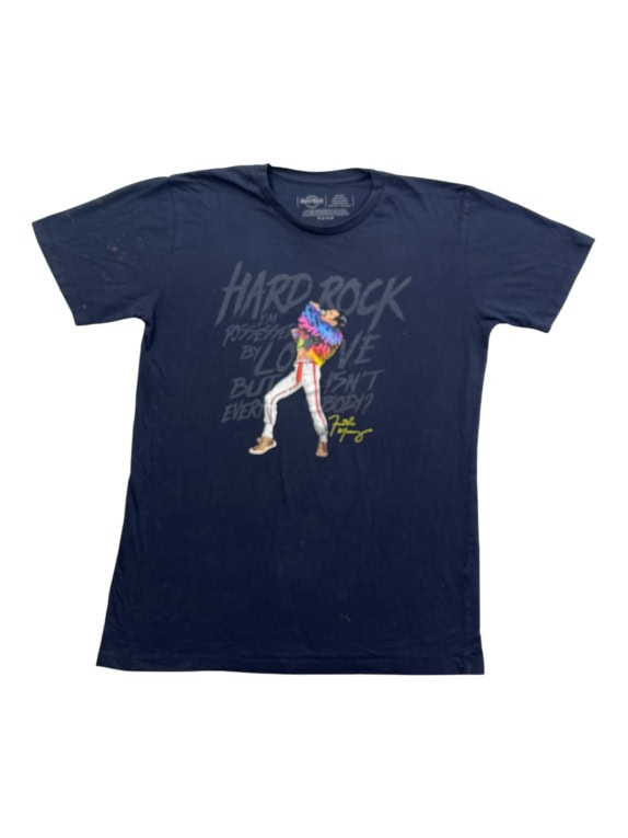 HARD ROCK CAFE ΜΠΛΟΥΖΑΚΙ VINTAGE FREDDIE MERCURY LOGO ΜΠΛΕ ΣΚΟΥΡΟ ΑΝΔΡΙΚΟ M