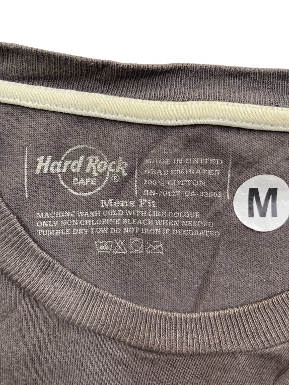HARD ROCK CAFE T-SHIRT VINTAGE LOGO GDAŃSK BROWN WOMEN'S M