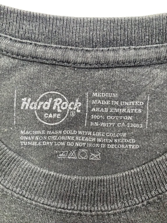 HARD ROCK CAFE T-SHIRT VINTAGE LOGO MADRID BLACK WOMEN'S M