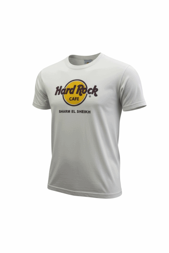 HARD ROCK CAFE T-SHIRT VINTAGE SHARM EL SHEIKH LOGO WHITE UNISEX XS