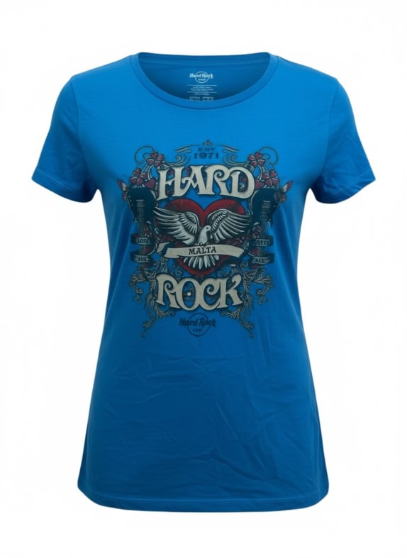HARD ROCK CAFE ΜΠΛΟΥΖΑΚΙ VINTAGE MALTA ΛΟΓΟΤΥΠΟ ΜΠΛΕ ΓΥΝΑΙΚΕΙΟ M