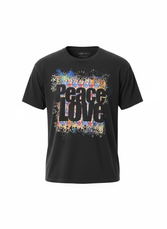 HARD ROCK CAFE T-SHIRT VINTAGE PEACE LOVE RINGO STARR BLACK MENS XL