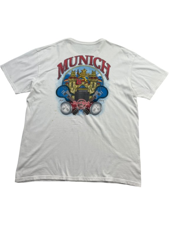 Hard Rock Cafe Munich T-Shirt Λευκό Unisex XXL