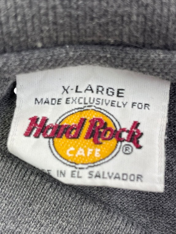 HARD ROCK CAFE POLO SHIRT CLASSIC CHARCOAL MENS PRE OWNED XL