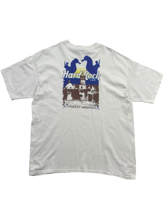 Hard Rock Cafe Puerto Vallarta T-Shirt Bianca Unisex L