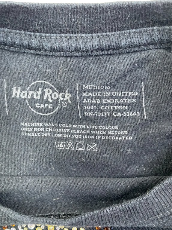 HARD ROCK CAFE T-SHIRT BERLIN STRASS LOGO ΜΑΥΡΟ ΓΥΝΑΙΚΕΙΟ MEDIUM