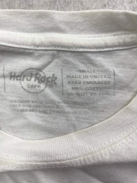 HARD ROCK CAFE T-SHIRT BERLIN LOGO VINTAGE BIANCO DA DONNA SMALL