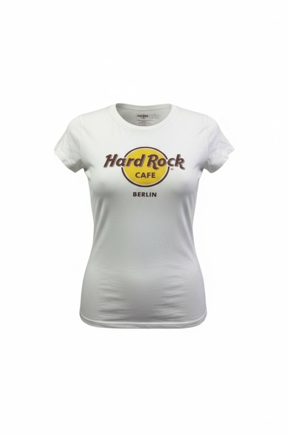 HARD ROCK CAFE T-SHIRT BERLIN VINTAGE LOGO ΛΕΥΚΟ ΓΥΝΑΙΚΕΙΟ SMALL