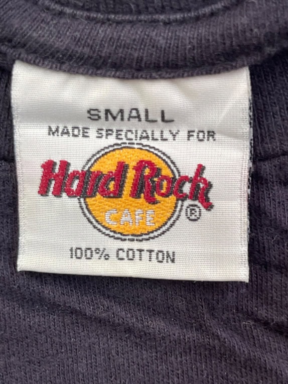 HARD ROCK CAFE T SHIRT GRAPHIC CHARCOAL UNISEX PRE OWNED S