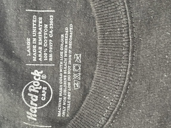 HARD ROCK CAFE T SHIRT GRAPHIC BLACK MEN PRE OWNED L