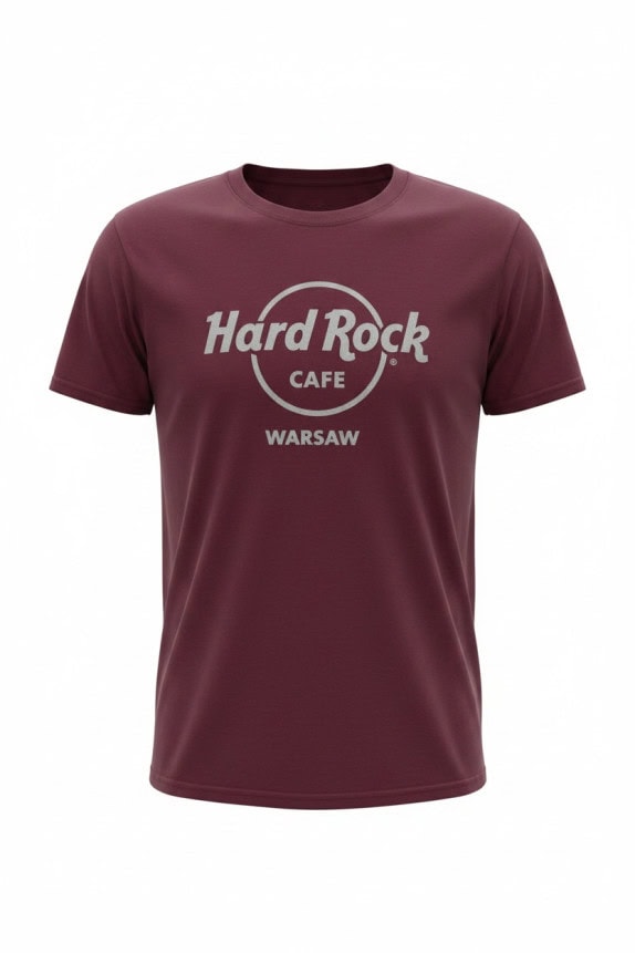 HARD ROCK CAFE T SHIRT GRAPHIC BORDEAUX MEN PRE OWNED M