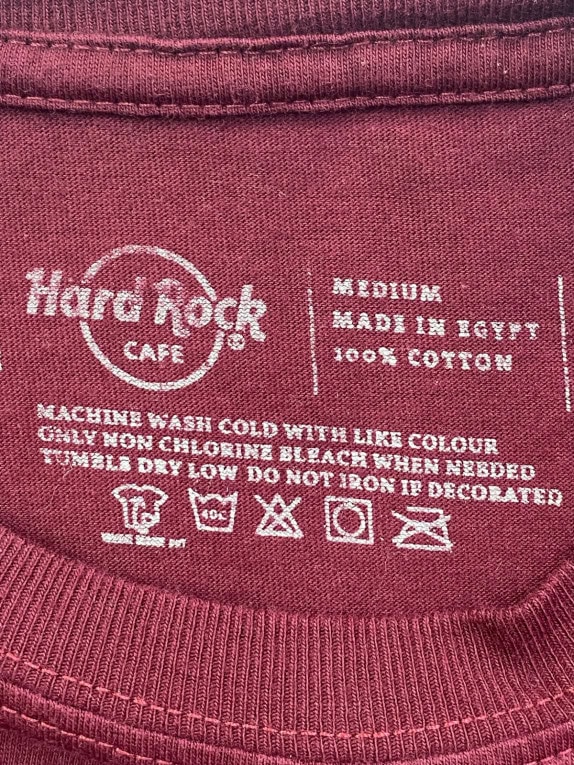 HARD ROCK CAFE T SHIRT GRAPHIC BORDEAUX ΑΝΤΡΙΚΟ PRE OWNED M