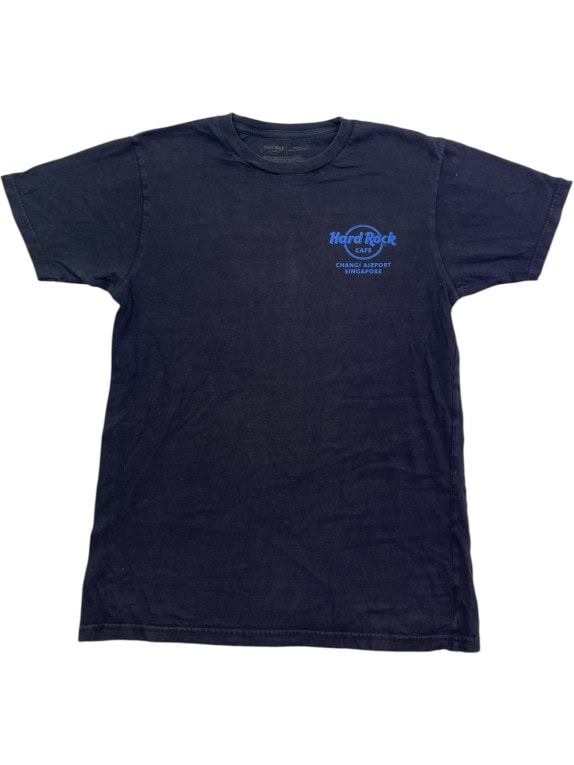 HARD ROCK CAFE T SHIRT GRAPHIC BLACK MENS PRE OWNED