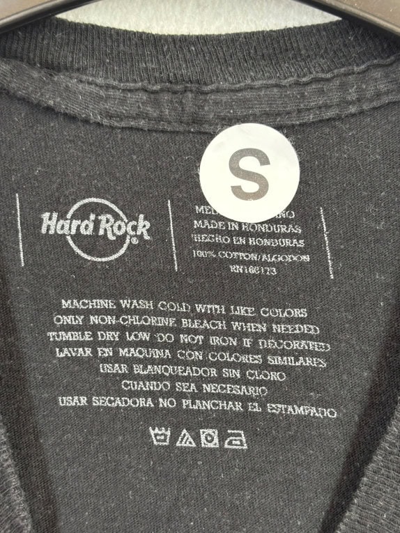 HARD ROCK CAFE T SHIRT GRAPHIC ΜΑΥΡΟ UNISEX PRE OWNED S
