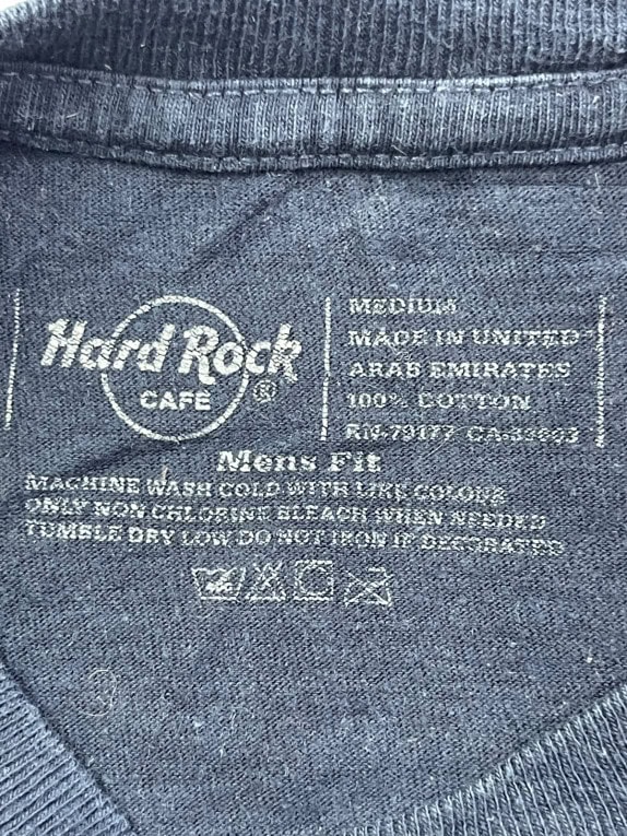 HARD ROCK CAFE T SHIRT GRAPHIC NAVY ΑΝΤΡΙΚΟ PRE OWNED L