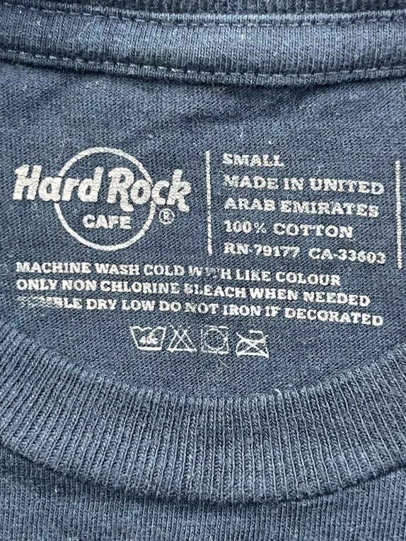 HARD ROCK CAFE T SHIRT GRAPHIC NAVY ΑΝΤΡΙΚΟ PRE OWNED S
