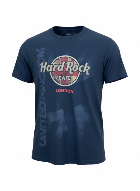 HARD ROCK CAFE T SHIRT GRAPHIC NAVY ΑΝΤΡΙΚΟ PRE OWNED S