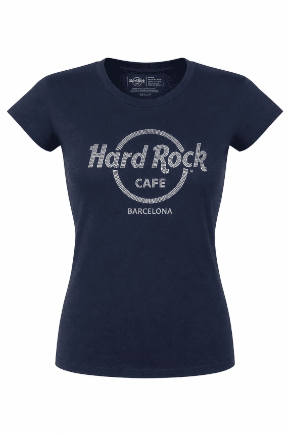 HARD ROCK CAFE T SHIRT GRAPHIC NAVY ΓΥΝΑΙΚΕΙΟ PRE OWNED S
