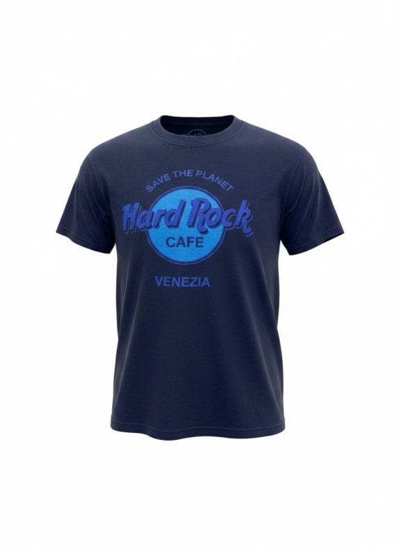 HARD ROCK CAFE T SHIRT GRAPHIC NAVY UNISEX PRE OWNED
