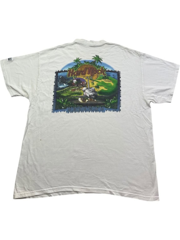 HARD ROCK CAFE T SHIRT GRAPHIC OFF WHITE UNISEX PRE OWNED XL