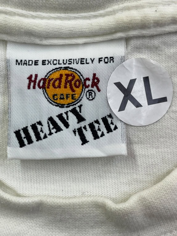 HARD ROCK CAFE T SHIRT GRAPHIC OFF WHITE UNISEX PRE OWNED XL
