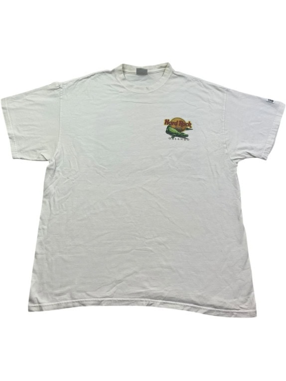 HARD ROCK CAFE T SHIRT GRAPHIC OFF WHITE UNISEX PRE OWNED XL